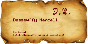 Dessewffy Marcell névjegykártya